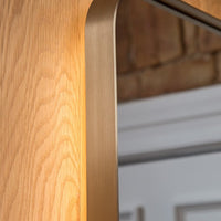 Here Mirror Sample - 500 x 1200mm - Aged Brass