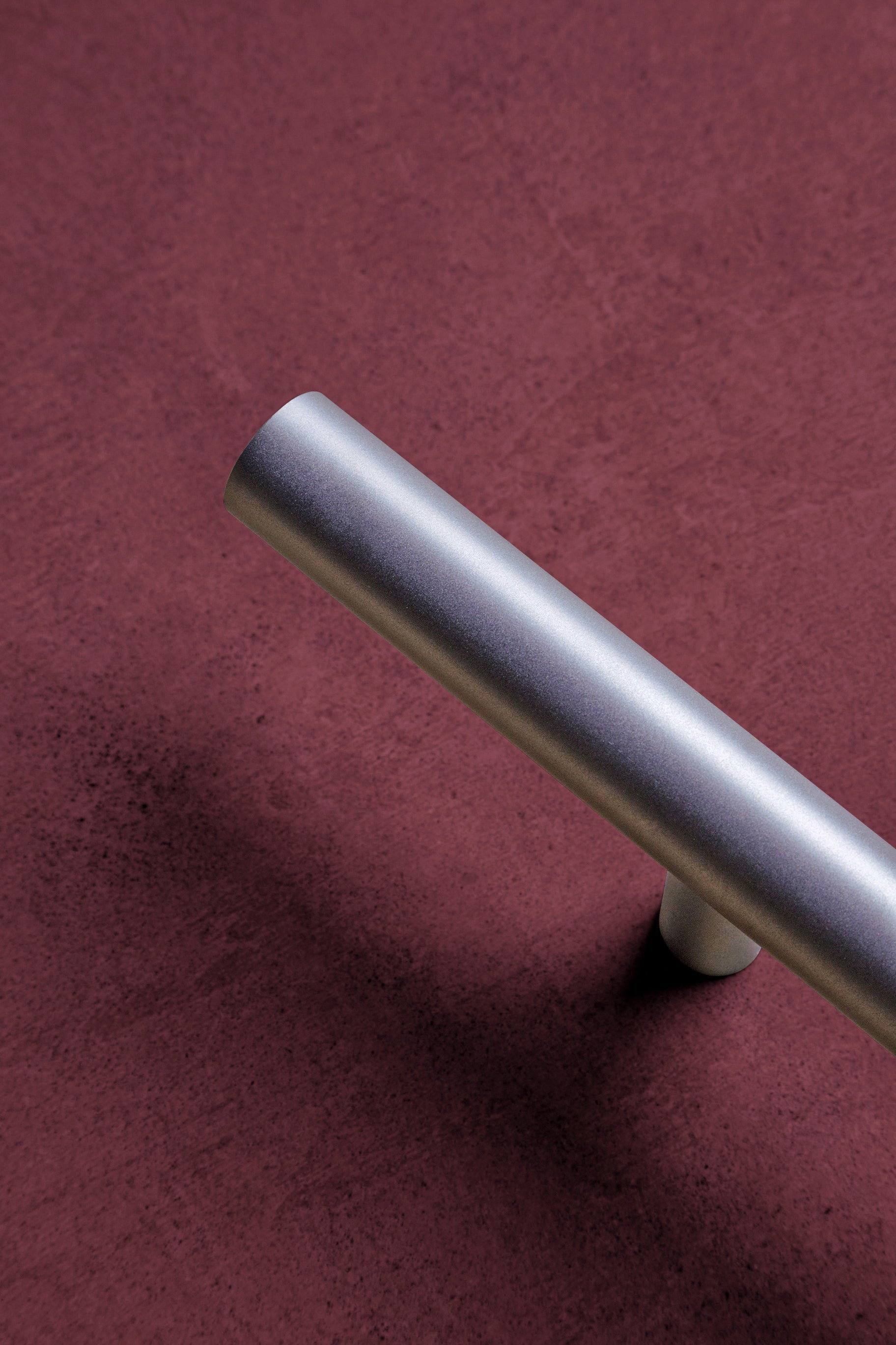 Entrada Stainless Steel Round Bar Interior & Exterior Door Handle