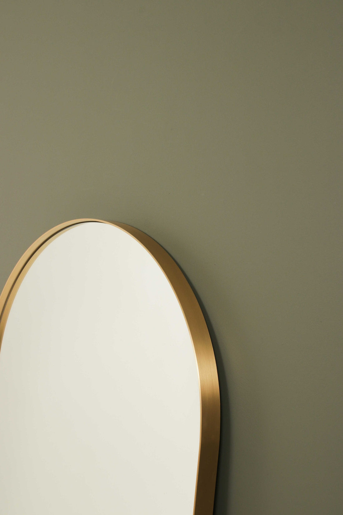 Gaze Mirror Sample - 550 x 1100mm - Aged Brass