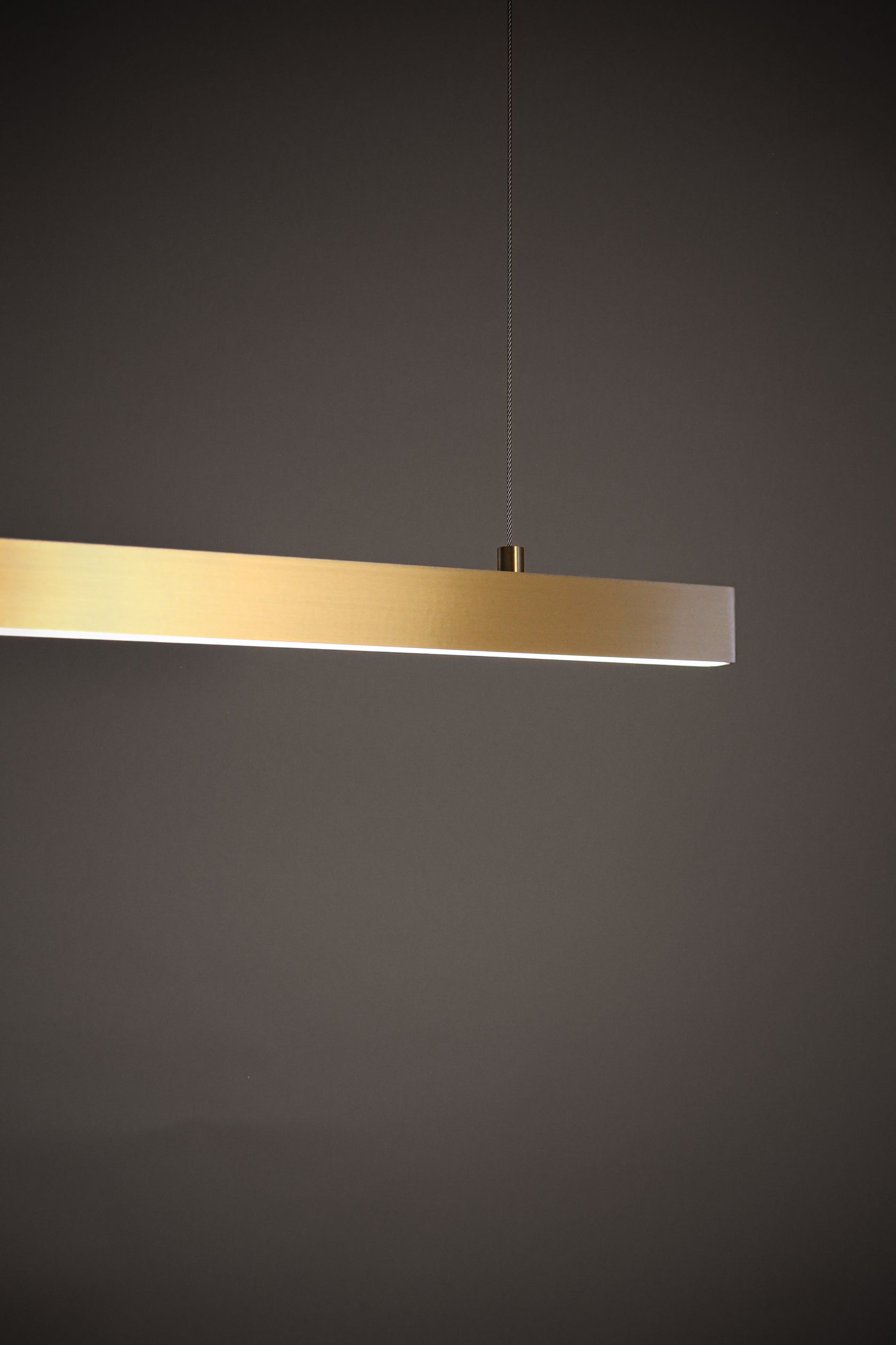 Lateral Deep Pendant - Sample - 1200mm - Brushed Brass