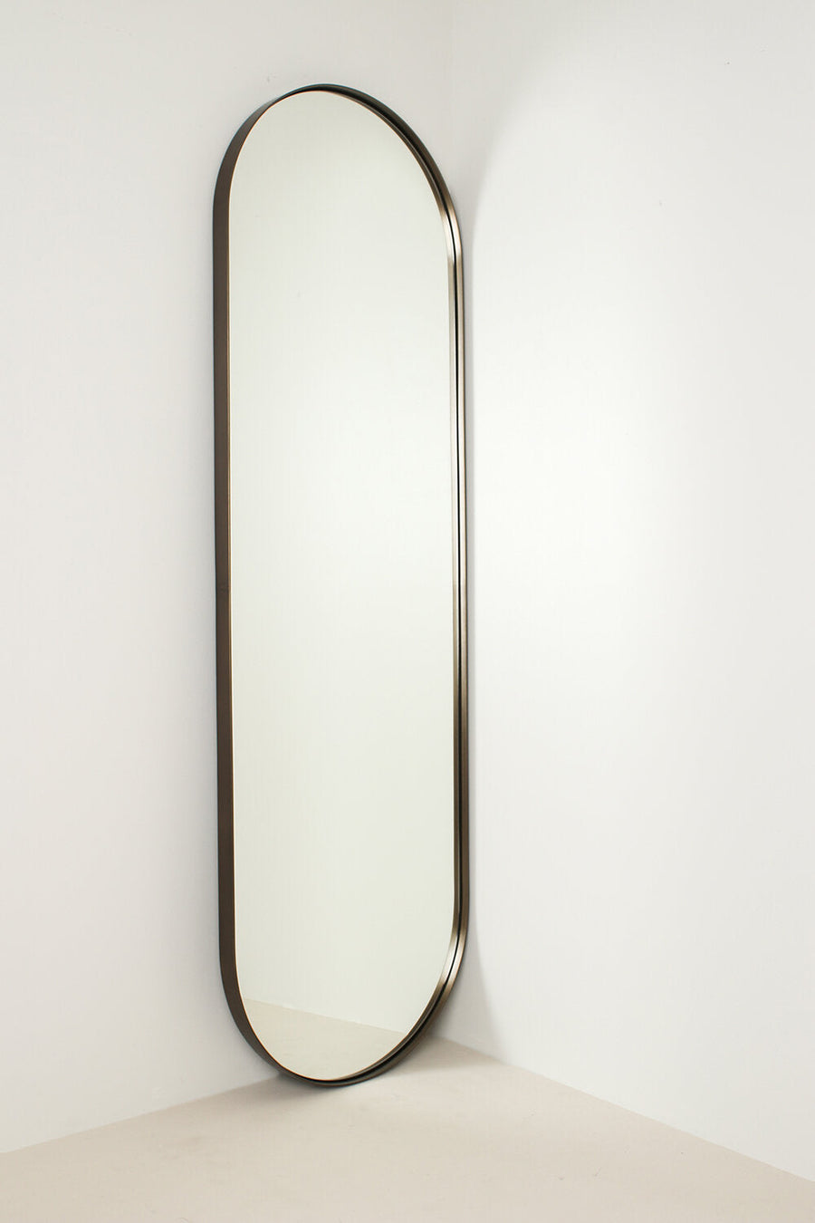 Sphere Mirror Sample - 500 x 1300mm - Darkened Brass