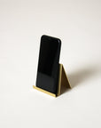 Crease Phone Holder - Sample - Blackened Brass