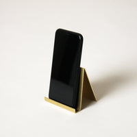 Crease Phone Holder Sample - Blackened Brass