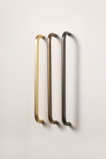 Beam Handle Sample - 600 L x 12 Dia - Aged Brass