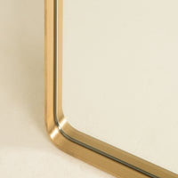 Here Mirror Sample - 600 x 1200mm - Blackened Brass
